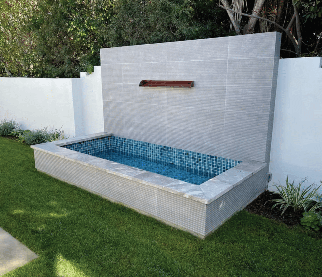 custom fountain in Laguna Beach California by South County Pools