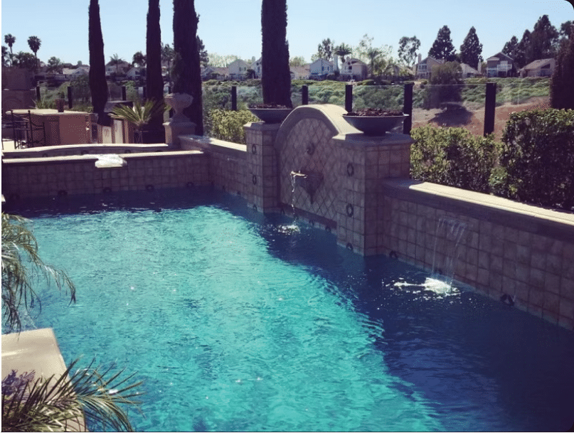 Laguna Niguel custom pool and fountain by South County Pools