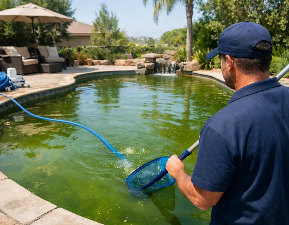 Green Pool Cleanup Service for Orange County Homes